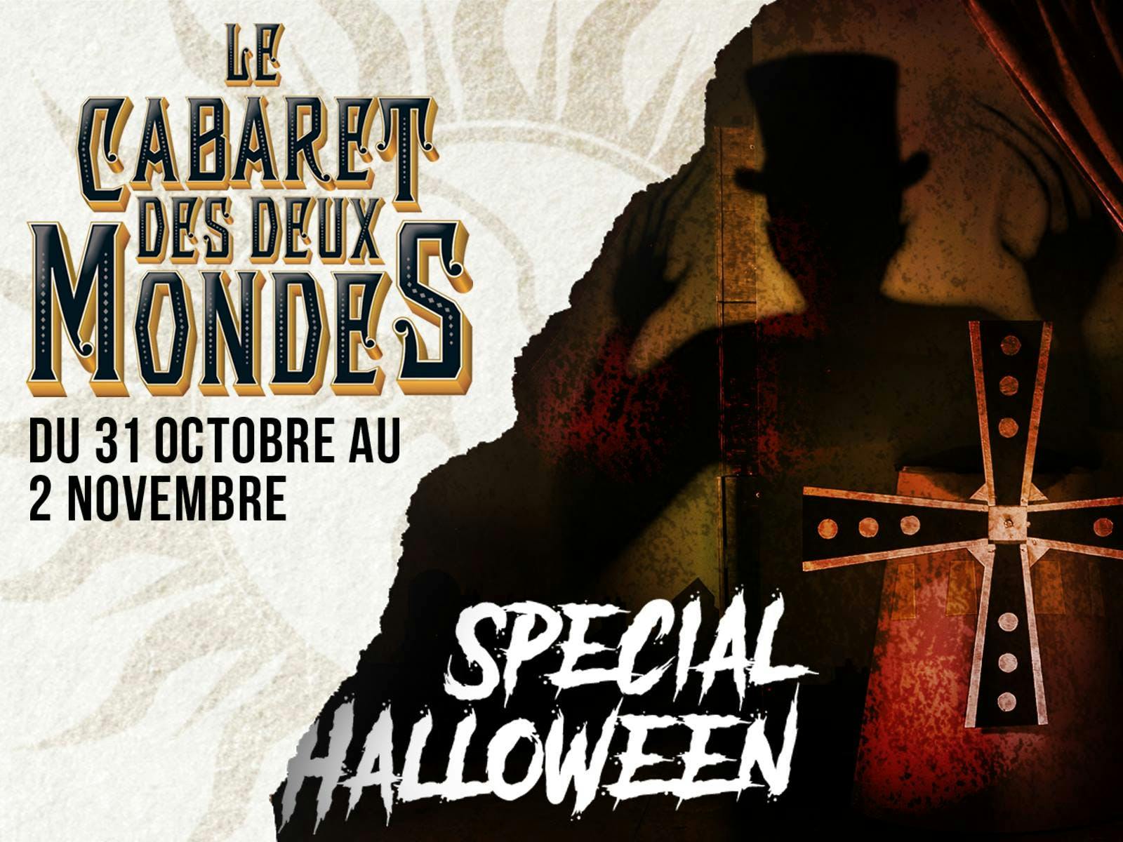 Affiche « Le Cabaret des deux mondes » spécial Halloween