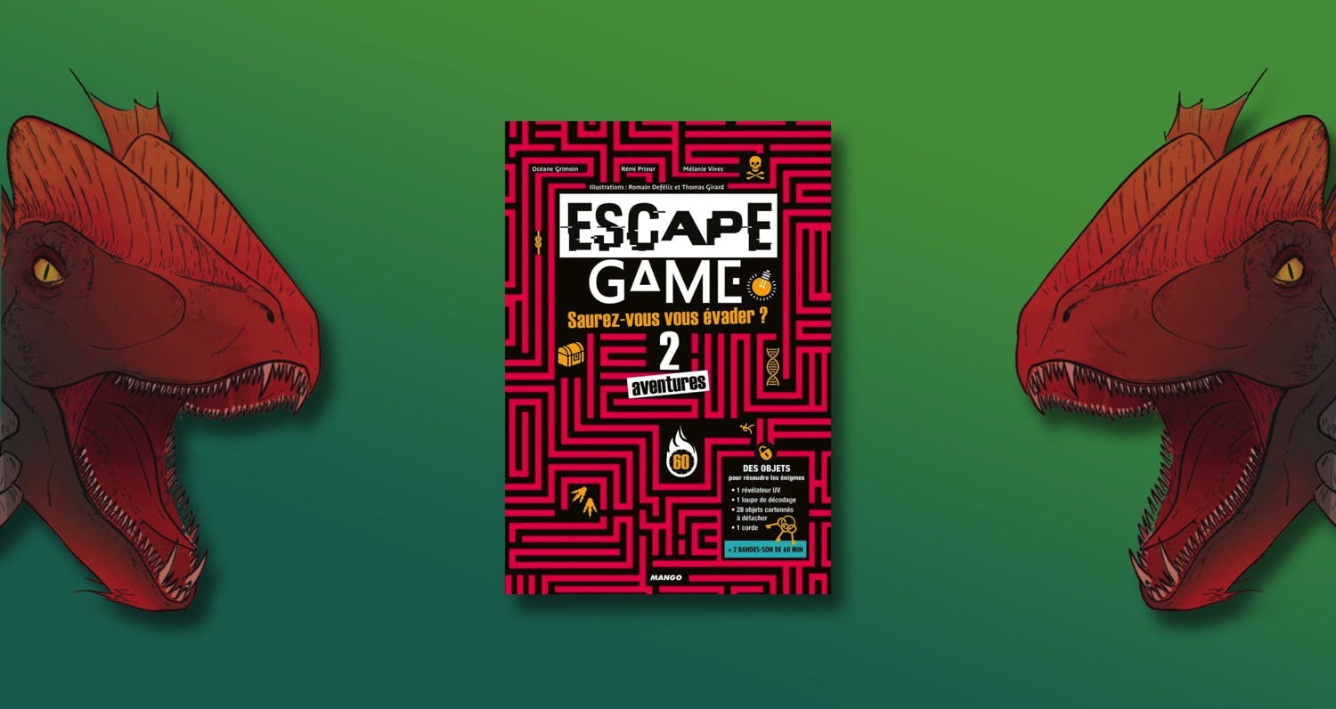 Livres-jeux Escape Game : échapperez-vous aux dinosaures et à un dangereux pirate ?