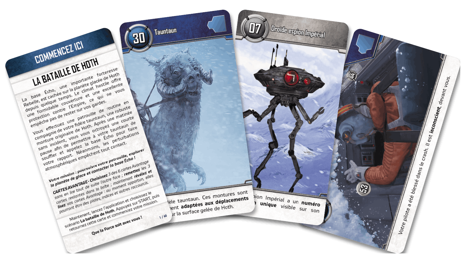 Unlock! Star Wars - Cartes du jeu « La bataille de Hoth »