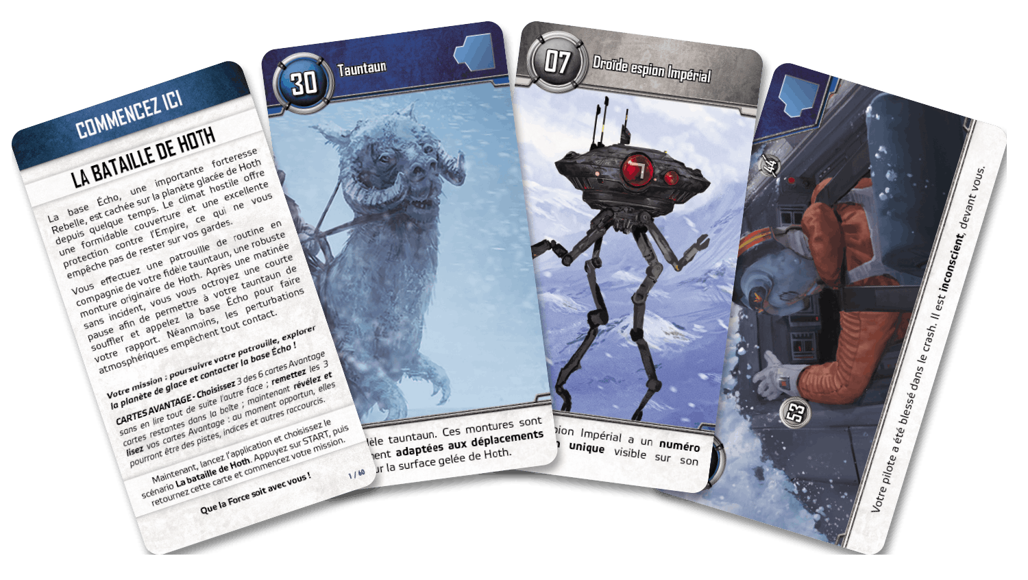 Unlock! Star Wars - Cartes du jeu « La bataille de Hoth »