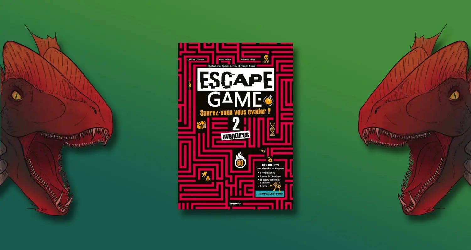 Livres-jeux Escape Game : échapperez-vous aux dinosaures et à un dangereux pirate ?
