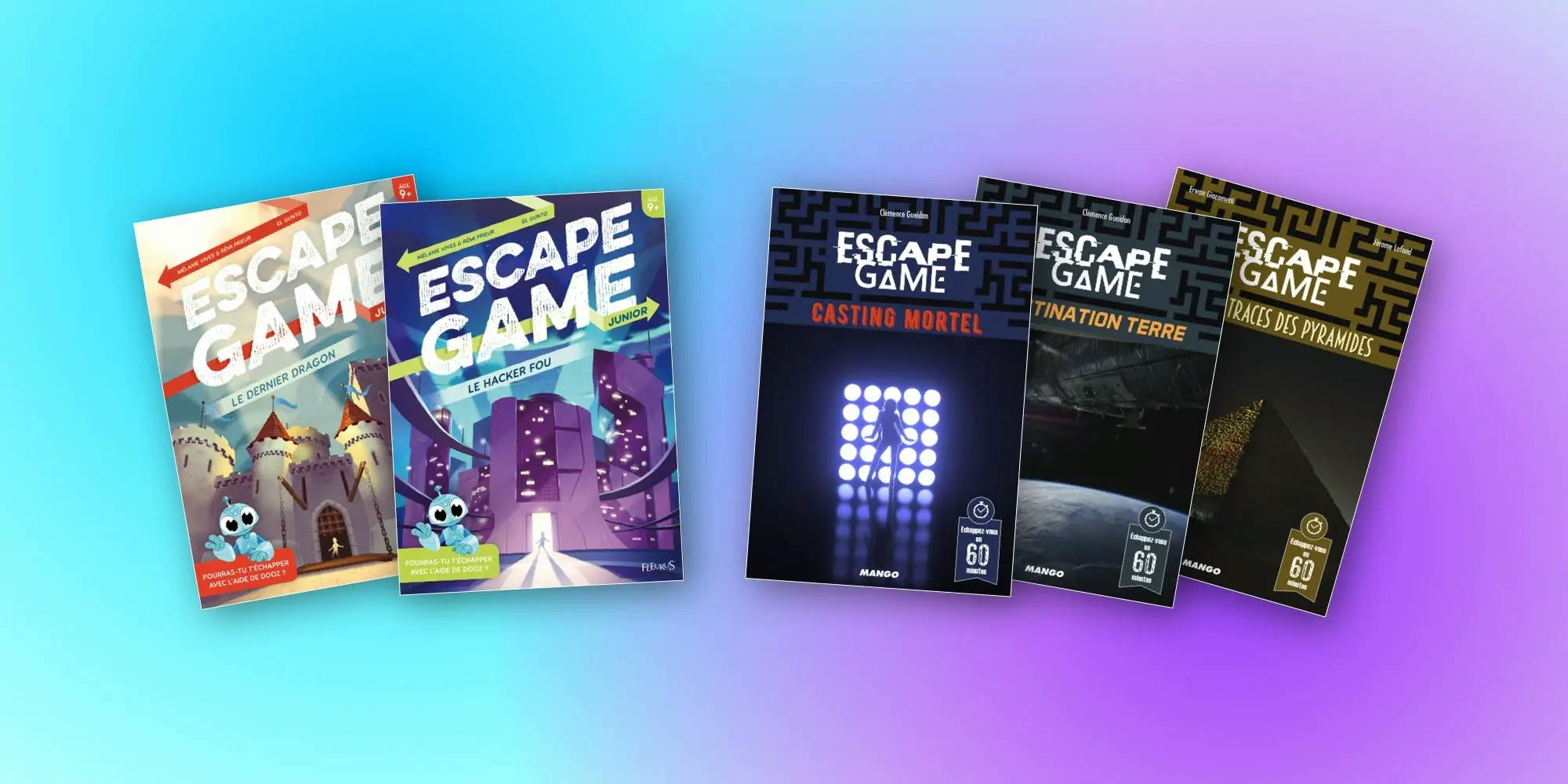 Escape Game : 5 nouveaux livres-jeux pour les grands... et les enfants