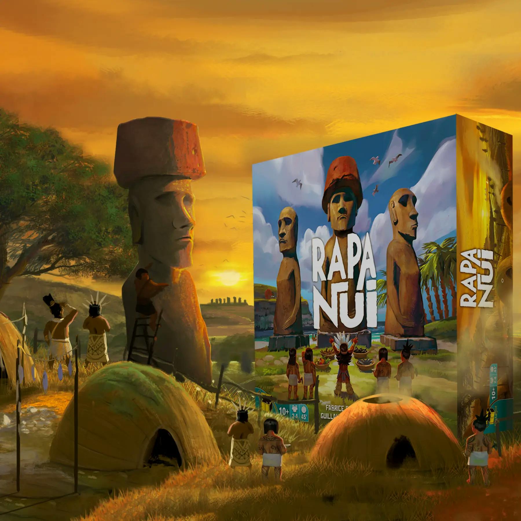 [TEST] Sculptez des Moaï sur l'île de Pâques dans le jeu de société Rapa Nui