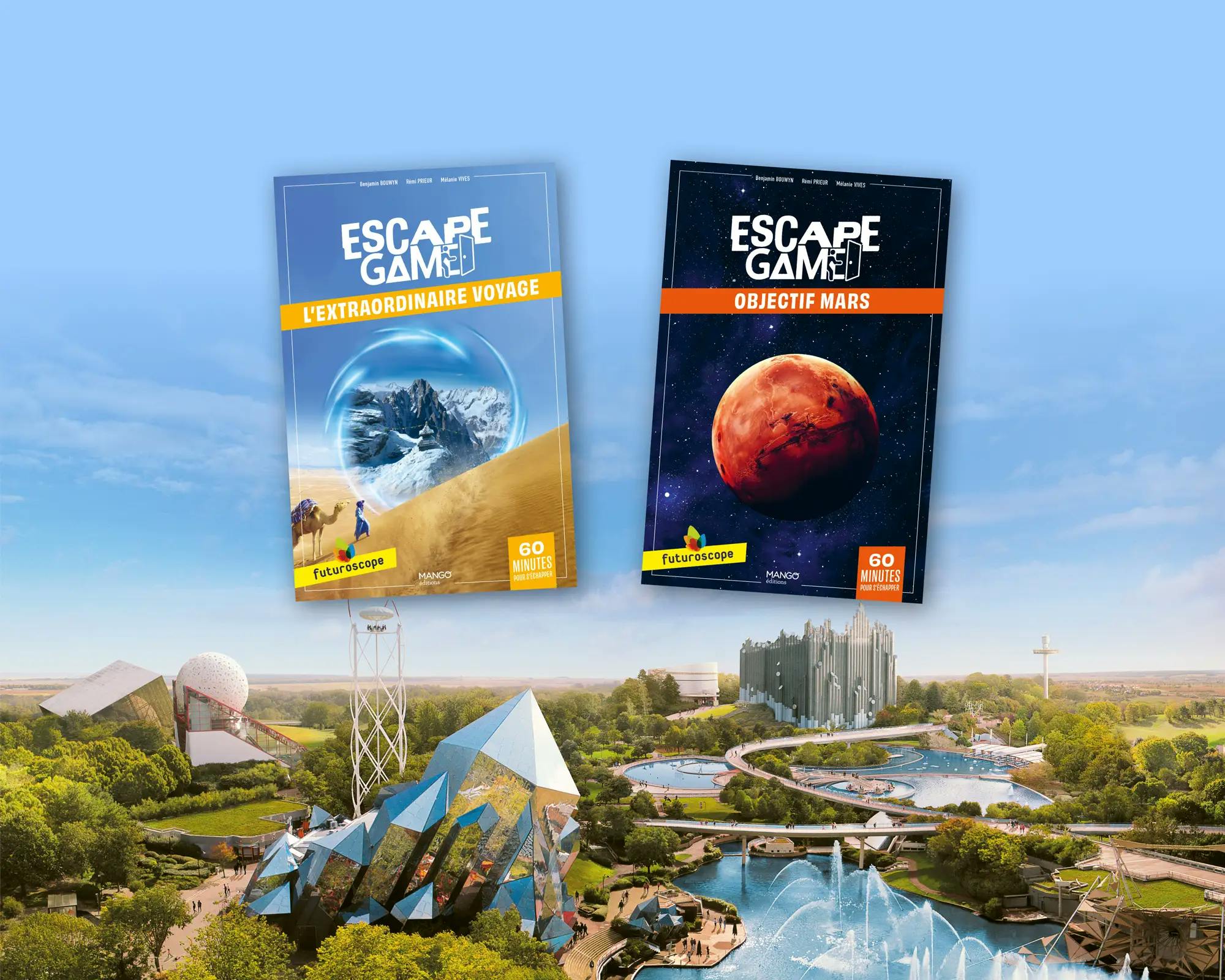Voyage autour du monde et expédition sur Mars : nos livres-jeux Escape Game Futuroscope sont sortis !