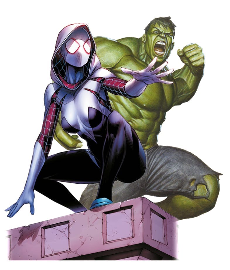 Splendor Marvel - Spider Gwen et Hulk