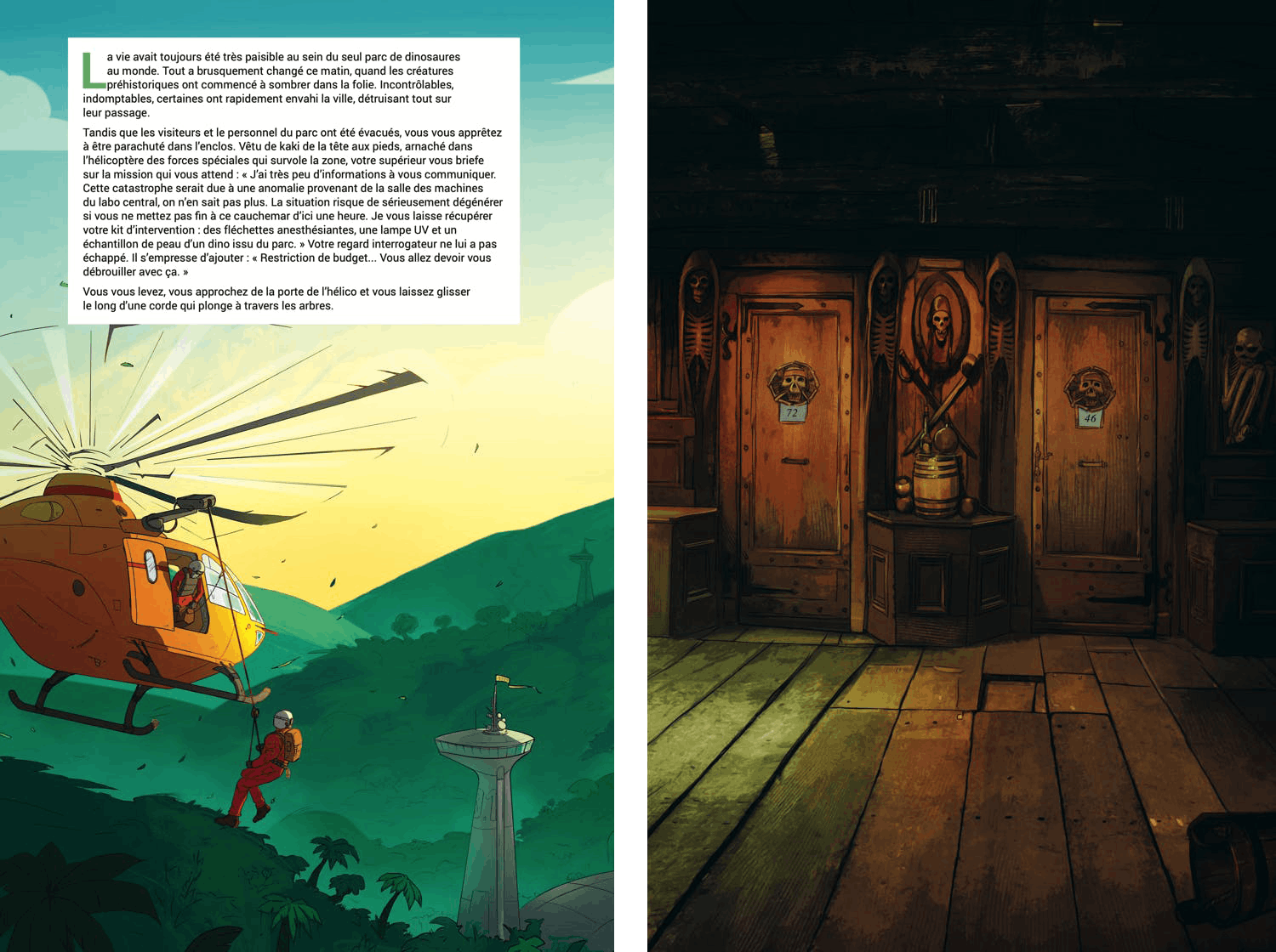 Pages du livre Escape Game - Piégés dans l’épave : la revanche du corsaire
