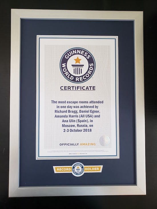 Diplôme du Guinness des records